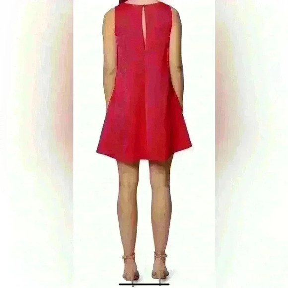 NWT LAUNDRY BY SHELLI SEGAL Women's Asymmetrical Cowl Neck Mini Dress Size 10 - Picture 3 of 6